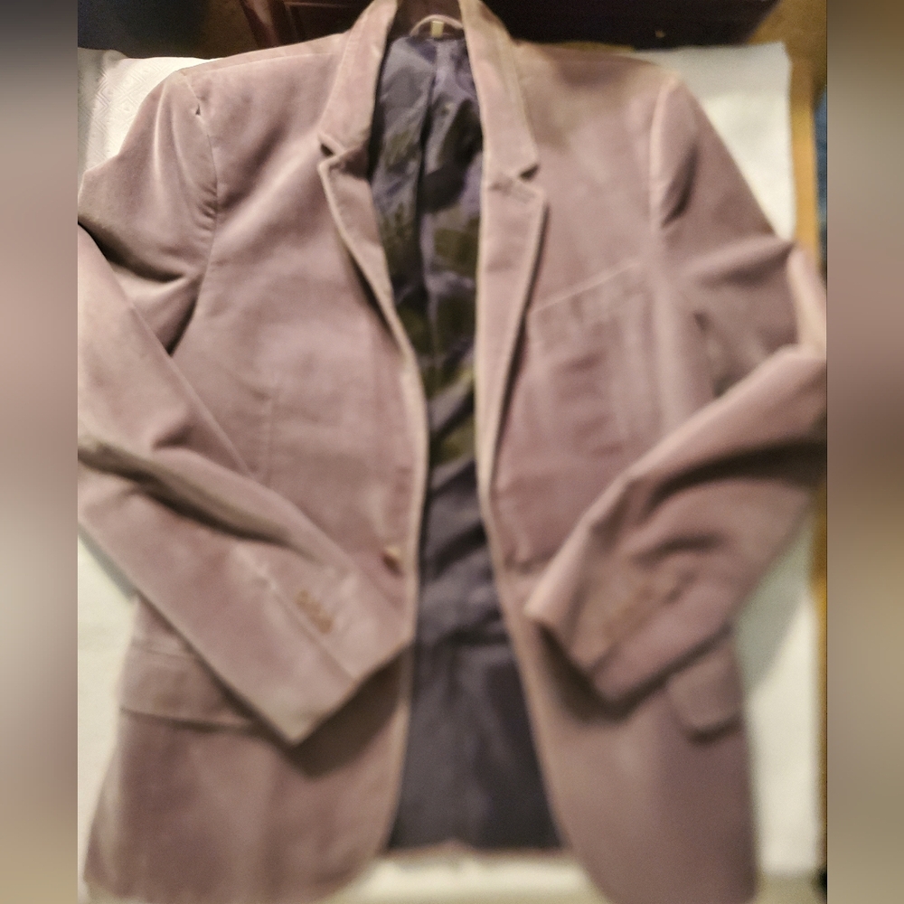 Mens Juicy Couture Lilac Velour Sport Coat 40R like Gucci
